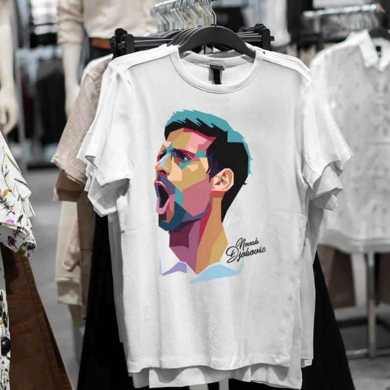 Novak Djokovic Art Portrait Classic T Shirt
