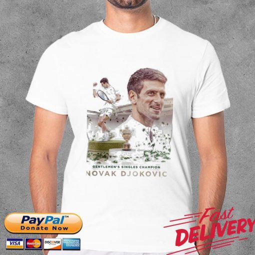 Novak Djokovic T Shirt Novak Djokovic Gentlemen’s Singles Champion Shirt