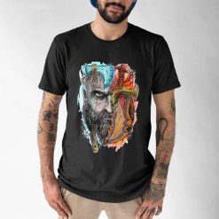 Old And New Style God Of War Ragnarok T Shirt 2