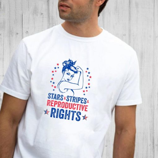 Patriotic 4th Of July shirt Stars Stripes Reproductive Right T-Shirt