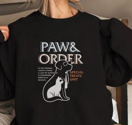 Paw and Order Special Feline Unit Pets Training Dog And Cat T Shirt 2