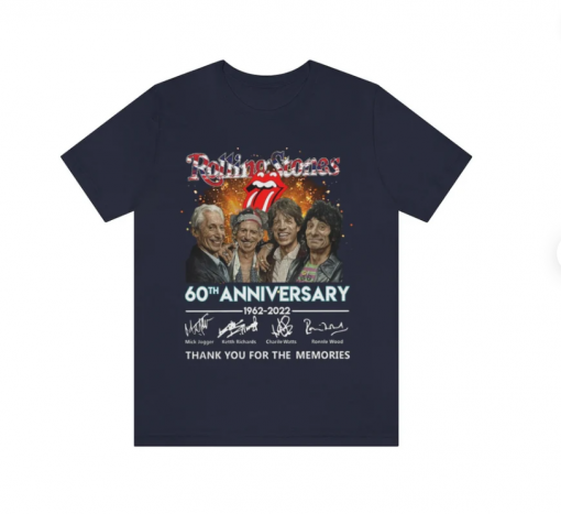 Rolling Stones 60th Anniversary 2022 Tour Unisex T-shirt, The Rolling Stones T-Shirt