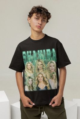 Shakira shirt Shakira Retro Vintage print T Shirt 1