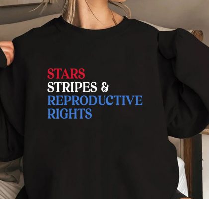 Stars Stripes Reproductive Rights Patriotic USA Flag Colors T Shirt 1