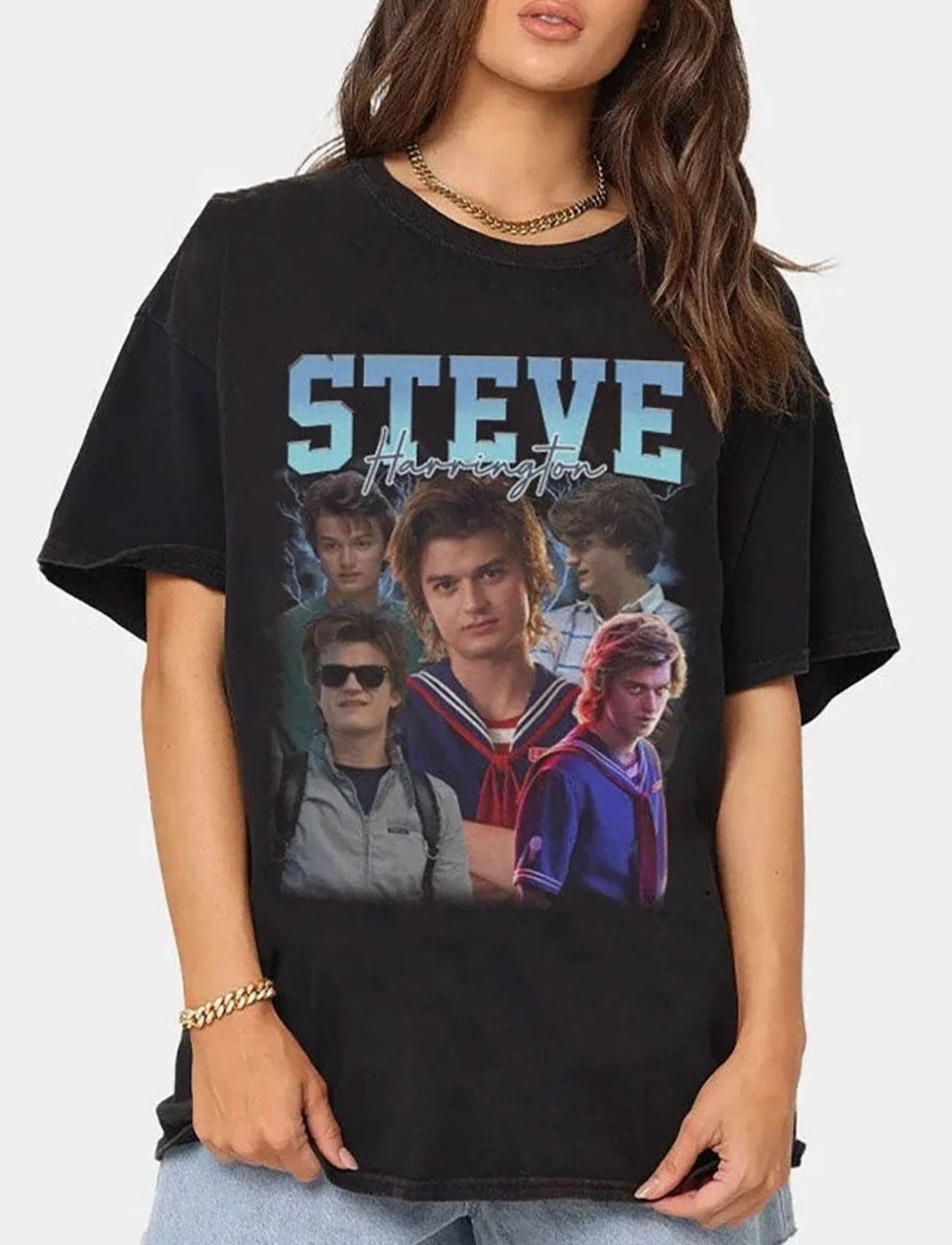 Steve Harrington Vintage 90s Stranger Things 4 Shirt 1