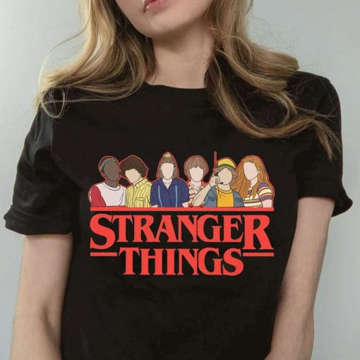 Stranger Things Characters Inspired Crewneck T Shirt