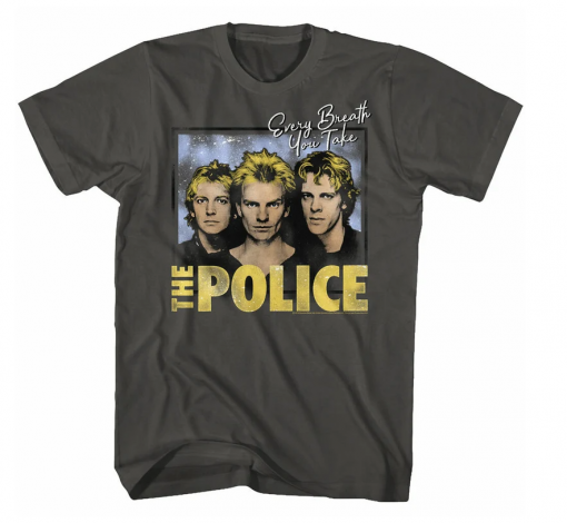 The Police Every Breath Smoke Adult T-Shirt