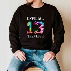 Tie Dye Official Teenager 13th Birthday Shirt For Girls Boys T-Shirt