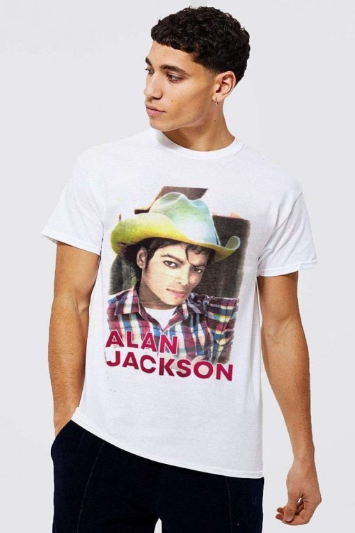 Vintage 90s Bootleg Alan Jackson T Shirt