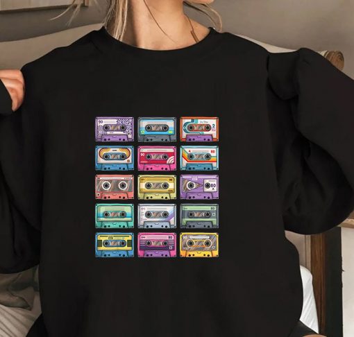 Vintage Cassette tapes Collection 80’s 90’s Music Mixtape T-Shirt