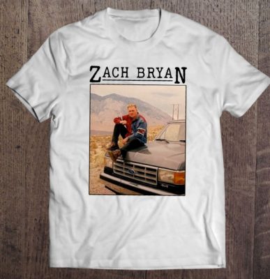 Zach Bryan American Heartbreak Belting Bronco T Shirt 2
