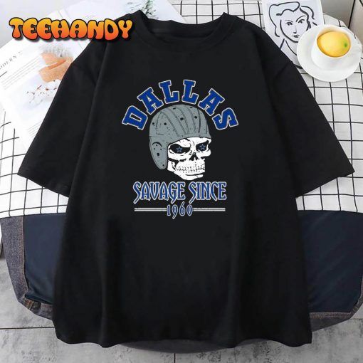 1960 Dallas Football Fan Savage Skull Unisex T-Shirt