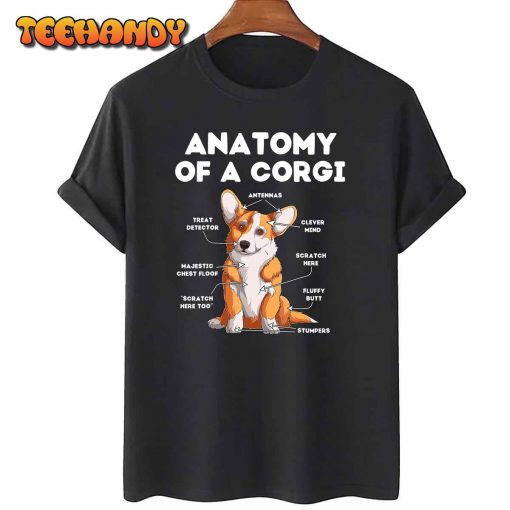 Anatomy of a Corgi T-Shirt