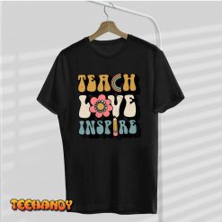 Back To School Teach Love Inspire Retro Teachers Women T Shirt img1 C9