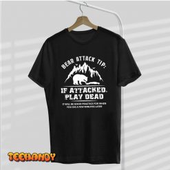 Bear Attack Tip Camping Hiking Outdoor Travel Funny Vintage T Shirt img1 C9