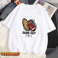 Bleached Football Game Day Vibes Football Mom Game Day T Shirt img1 8