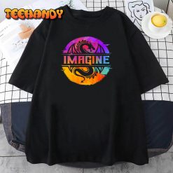 Colorful Watercolour Graphic Imagine Dragons Unisex T Shirt img1 C12
