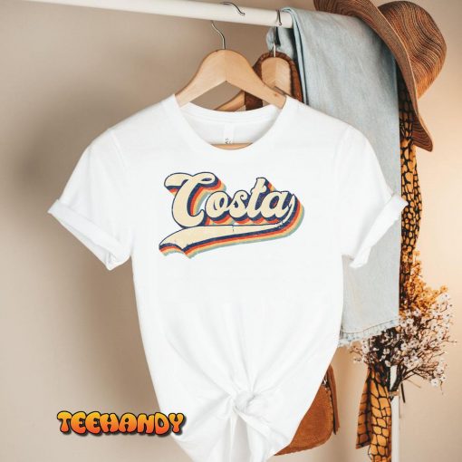 Costa Surname Vintage Retro Gift Men Women Boy Girl T-Shirt