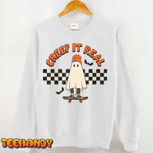 Creep it real Ghost Boy Vintage Retro Halloween Fall Season T-Shirt