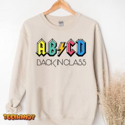 Cute Teacher ABCD Back In Class Colorful Back To School Rock T Shirt img3 t3
