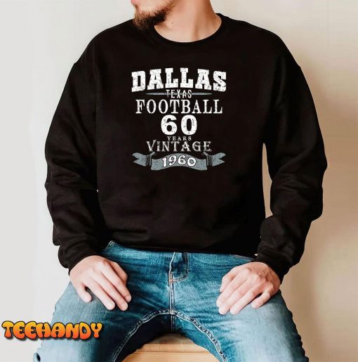 Dallas Cowboys Pro Football 60 Year Anniversary Vintage Unisex T-Shirt