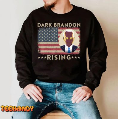 Dark Brandon is Rising Dark Brandon Rises Pro Biden USA Flag T Shirt img3 C4