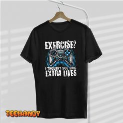 Extra Lives Funny Video Game Controller Retro Gamer Boys T Shirt img1 C9