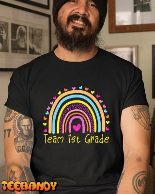 First Team 1st Grade Teacher Rainbow T Shirt img3 C1