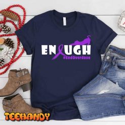 Funny Cat Overdose Awareness Design enought overdose T Shirt img3 3