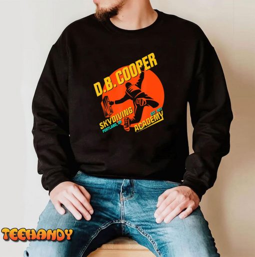 Funny D.B. Cooper T-Shirt – DB Cooper Skydiving Academy T-Shirt