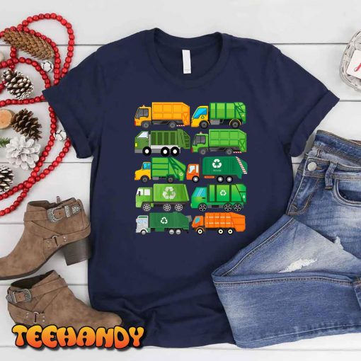 Garbage Truck Recycling Day Trash Waste Separation Birthday T-Shirt