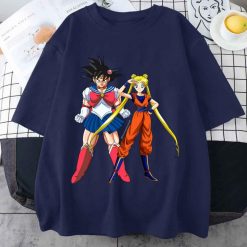 Goku X Serena Warriors Sailor Moon Dragon Ball Unisex T-Shirt