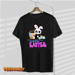 HAPPY EASTER Bunny Panda Rabbit Ears Egg Hunt Funny Girl Kid T Shirt img1 C9