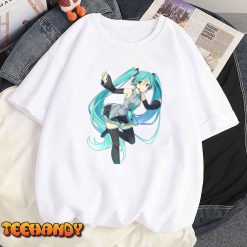 Hatsune Miku Barbed Wire Black T-Shirt