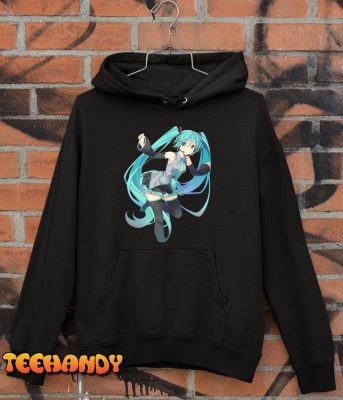 Hatsune Miku Barbed Wire Black T Shirt 2