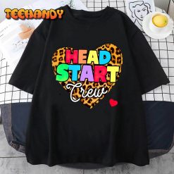 Headstart Crew Heart Leopard Back To School For Teacher Kids T Shirt img2 C12