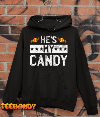 Hes My Candy Lazy Halloween Costume Funny Couple Matching T Shirt img2 C10