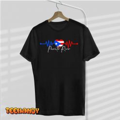 Hispanic Heritage Puerto Rico Flag Heartbeat Puerto Rican T Shirt img2 C9