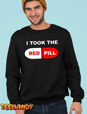 I took the Red Pill Funny Halloween Costume Pilled Blue T-Shirt