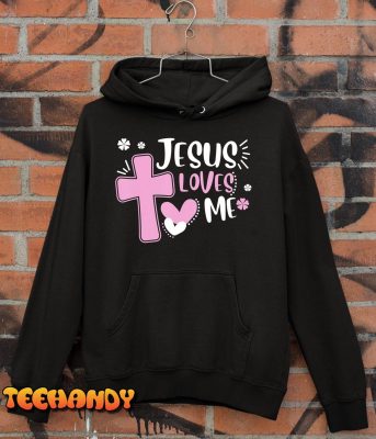 Jesus Loves Me Christian Cross Easter Day Family Outfit T Shirt img2 C10