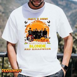 Just A Man Who Loves Blondie And Halloween Unisex T Shirt img1 1