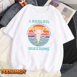 Kawaii I Axolotl Questions Funny Axolotl Lover Kids Teens T Shirt Img4 8