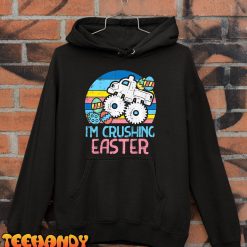 Kids I’m Crushing Easter Monster Truck Retro Boys Kids Toddler T-Shirt