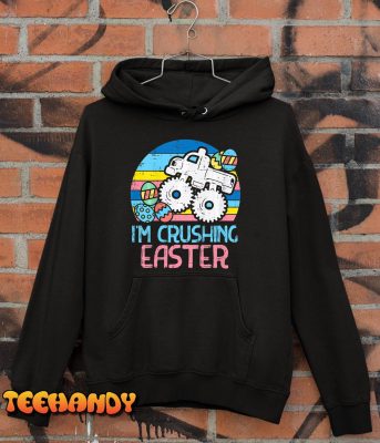 Kids Im Crushing Easter Monster Truck Retro Boys Kids Toddler T Shirt img2 C10