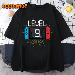 Kids Level 9 Birthday Boy 9 Year Old Video Games Gaming Gift Kids T Shirt img2 C12
