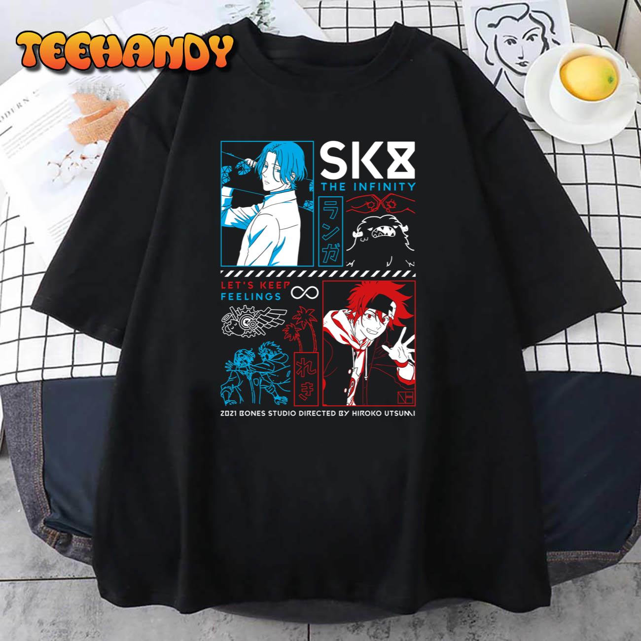 Lets Keep Feelings Sk8 The Infinity Anime Unisex T Shirt img2 C12