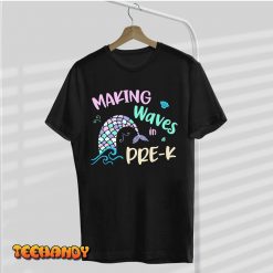 Making Waves In Pre K Mermaid Back To School Girls T Shirt img2 C9