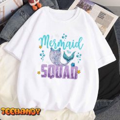Mermaid Squad party Mermaid Birthday matching Set Family T Shirt img1 8
