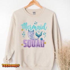 Mermaid Squad party Mermaid Birthday matching Set Family T-Shirt