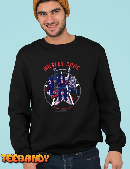 Mötley Crüe – The Stadium Tour Boston Poster Event T-Shirt